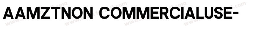 AaMZTNon CommercialUse字体转换